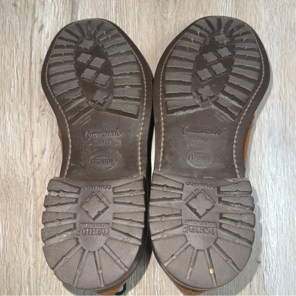 Itshide Brouge Oxfords Men’s Commando Style Chunky Sole Made In England Brown - Picture 12 of 15